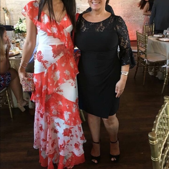 Alice + Olivia Olympia Silk Ruffle Maxi Dress Sz 0 - Picture 8 of 10